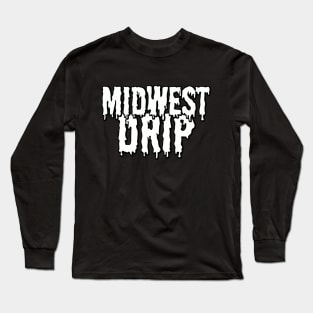 MIDWEST DRIP Black&White Long Sleeve T-Shirt